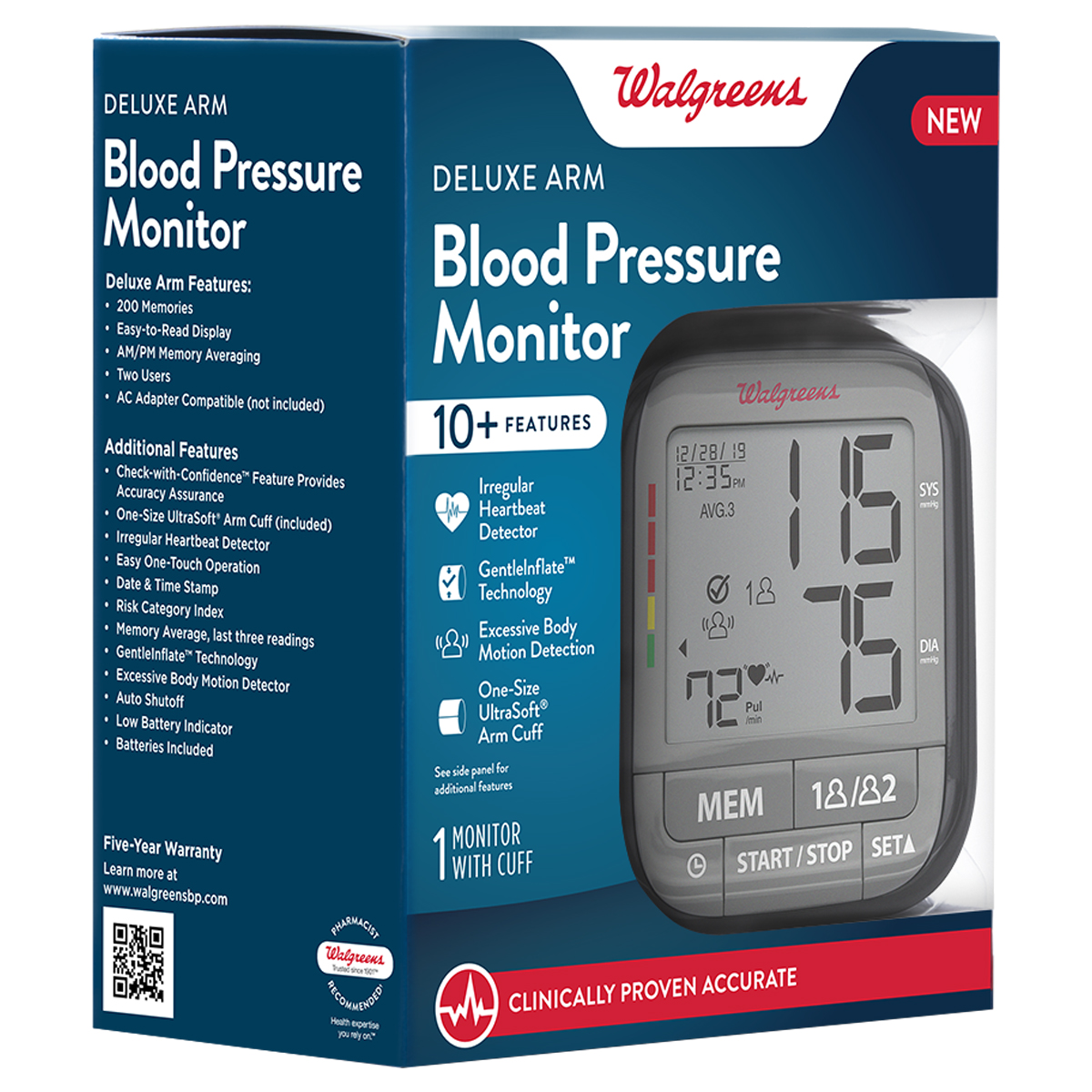 WGNBPA-230 Arm Blood Pressure Monitor package side view